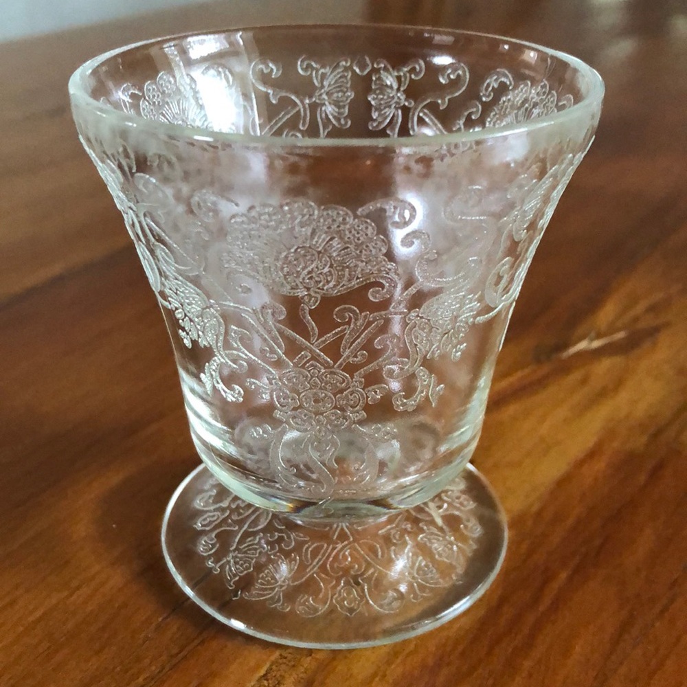 Vintage Pedestal Glass
